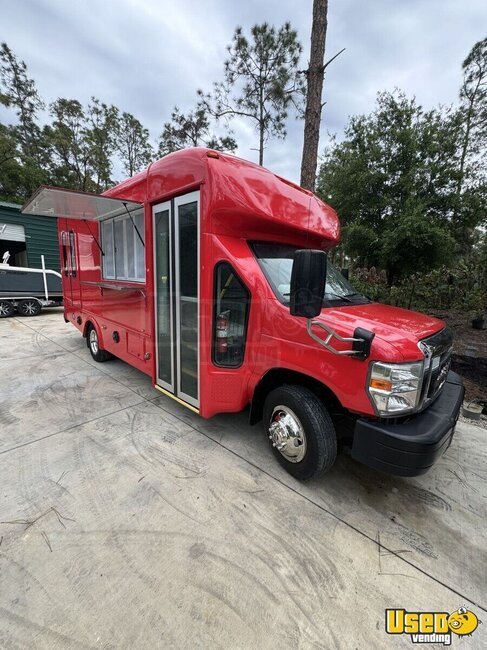 2018 E 450 Shuttle Bus All-purpose Food Truck Florida Gas Engine for Sale