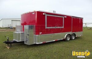 2019 8.5 X 20' Open Up Porch Trailer Barbecue Food Trailer Cabinets Illinois for Sale