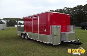 2019 8.5 X 20' Open Up Porch Trailer Barbecue Food Trailer Concession Window Illinois for Sale