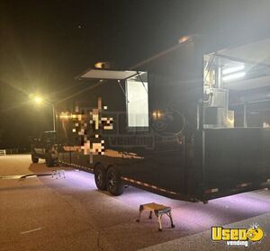 2020 20' Custom Barbecue Food Trailer Exterior Customer Counter Georgia for Sale