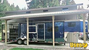 2021 34' Gooseneck Barbecue Food Trailer Air Conditioning Idaho for Sale