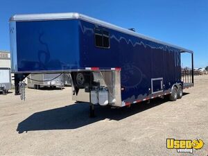 2021 34' Gooseneck Barbecue Food Trailer Cabinets Idaho for Sale