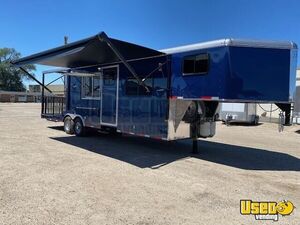 2021 34' Gooseneck Barbecue Food Trailer Concession Window Idaho for Sale