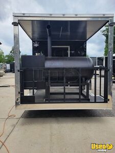 2021 Bbq Trailer With Porch Barbecue Food Trailer Stainless Steel Wall Covers Ohio for Sale