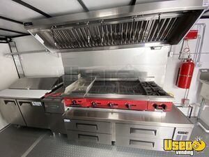 2021 Enclosed Cargo Kitchen Food Trailer Stainless Steel Wall Covers Colorado for Sale