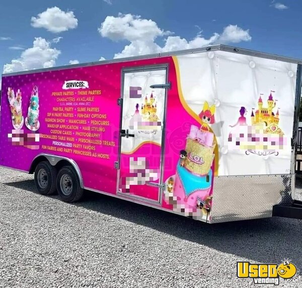 2021 Mobile Party Trailer Mobile Hair & Nail Salon Truck Florida for Sale