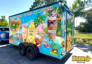 2021 Smoothie Trailer Beverage - Coffee Trailer Deep Freezer Florida for Sale