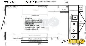 2021 Vt8 Pizza Trailer Exterior Customer Counter Texas for Sale