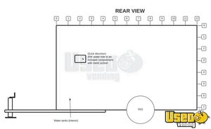 2022 12' Custom Concession Trailer Gray Water Tank California for Sale