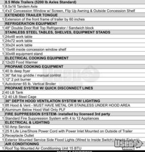 2022 8.5 X 16 Trailer Kitchen Food Trailer Upright Freezer South Carolina for Sale