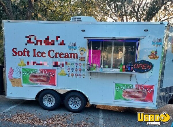 2022 8.5 X 16ta3 Ice Cream And Food Concession Trailer Kitchen Food Trailer South Carolina for Sale