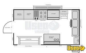 2022 Custom Kitchen Food Trailer Upright Freezer Hawaii for Sale