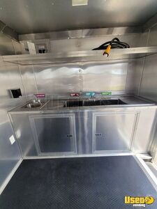 2022 Enclosed And Open Kitchen Food Trailer Interior Lighting Texas for Sale