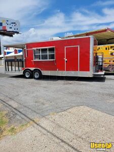 2022 Enclosed And Open Kitchen Food Trailer Stainless Steel Wall Covers Texas for Sale