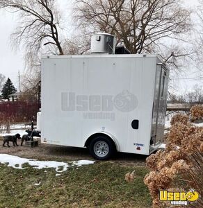 2022 Enclosed Cargo Trailer Kitchen Food Trailer Exterior Customer Counter Michigan for Sale