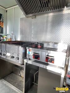 2022 Lft—ks300b Kitchen Food Trailer Diamond Plated Aluminum Flooring Florida for Sale