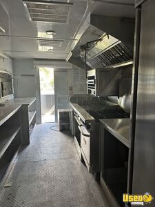 2022 Trailer With Open Back Porch Kitchen Food Trailer Diamond Plated Aluminum Flooring Florida for Sale