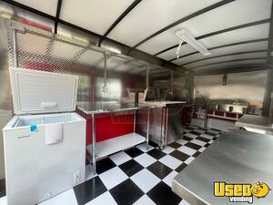 2023 7x16 Kitchen Food Trailer Prep Station Cooler Ohio for Sale