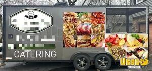 2023 7x20 Ta With Open Bbq Porch Kitchen Food Trailer Air Conditioning Illinois for Sale