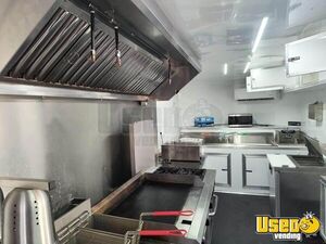 2023 8.5 X 18ta Kitchen Food Trailer Diamond Plated Aluminum Flooring Florida for Sale