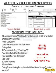 2023 8.5x20ta3 Enclosed Cargo Barbecue Food Trailer Pos System Texas for Sale