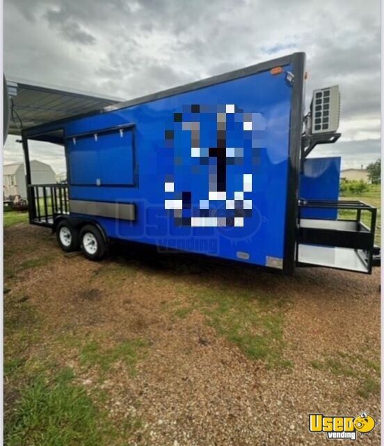 2023 8x20 With 5' Porch Barbecue Food Trailer Texas for Sale