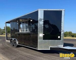 2023 8x22 Bbq Porch Concession Trailer Cabinets Texas for Sale