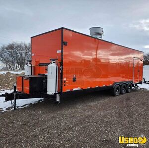 2023 Bbq Trailer Barbecue Food Trailer Stainless Steel Wall Covers Idaho for Sale