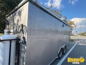 2023 Cargo Trailer Kitchen Food Trailer Diamond Plated Aluminum Flooring Florida for Sale