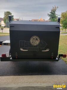 2023 Custom Open Bbq Smoker Trailer Bbq Smoker Illinois for Sale