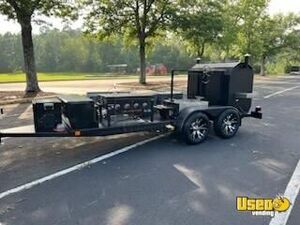 2023 Custom Open Bbq Smoker Trailer Fire Extinguisher Illinois for Sale