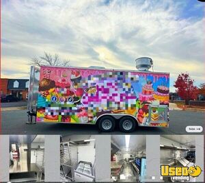 2023 Giddy Up Usa 8.5x18 Ta3-5200 Kitchen Food Trailer Air Conditioning Maryland for Sale