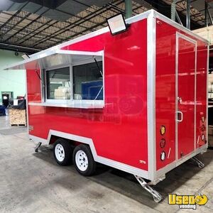 2023 Gsi-8x12-food-trailer-red Kitchen Food Trailer Air Conditioning Illinois for Sale