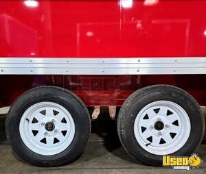 2023 Gsi-8x12-food-trailer-red Kitchen Food Trailer Diamond Plated Aluminum Flooring Illinois for Sale