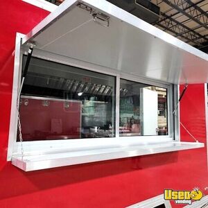 2023 Gsi-8x12-food-trailer-red Kitchen Food Trailer Diamond Plated Aluminum Flooring Illinois for Sale