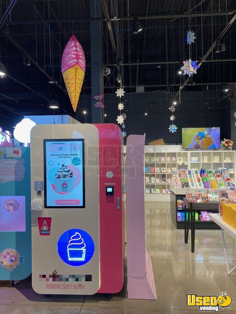 2 2023 Automated Ice Cream Vending Machines Robotic Soft Serve