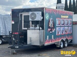 2023 Kitchen Trailer Kitchen Food Trailer Diamond Plated Aluminum Flooring California for Sale