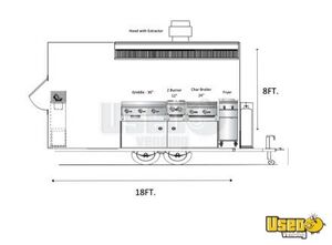 2023 Kitchen Trailer Kitchen Food Trailer Electrical Outlets Arizona for Sale