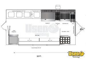 2023 Kitchen Trailer Kitchen Food Trailer Interior Lighting Arizona for Sale