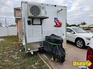 2023 One Fat Frog Kitchen Food Trailer Diamond Plated Aluminum Flooring Florida for Sale