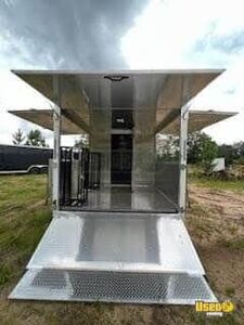 2023 Triple Axel 32x8.5x8 Kitchen Food Trailer Stainless Steel Wall Covers Florida for Sale