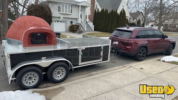 2023 Wood Fired Pizza Oven Trailer Pizza Trailer New York for Sale