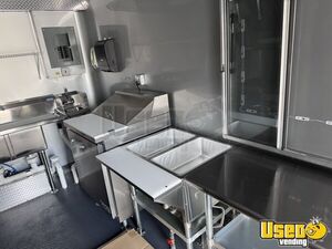 2024 8.5x16 Kitchen Food Trailer Stainless Steel Wall Covers Maryland for Sale