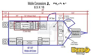 2024 8.5x18ta Kitchen Food Trailer Exhaust Fan Florida for Sale