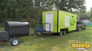 2024 Barbecue Concession Trailer Barbecue Food Trailer Cabinets Missouri for Sale