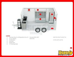 2024 Chef Unit 8.5'x16' Kitchen Food Trailer Electrical Outlets Texas for Sale