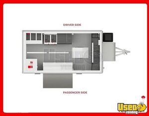 2024 Chef Unit 8.5'x16' Kitchen Food Trailer Exterior Lighting Texas for Sale