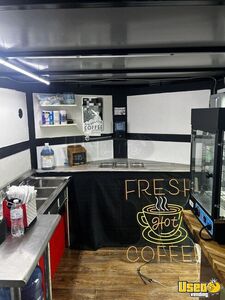 2024 Coffee Concession Trailer Beverage - Coffee Trailer Deep Freezer Oklahoma for Sale