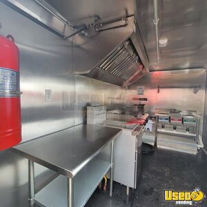 2024 Concession Trailer Kitchen Food Trailer Diamond Plated Aluminum Flooring Florida for Sale