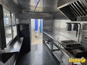 2024 Food Concession Trailer Kitchen Food Trailer Diamond Plated Aluminum Flooring Florida for Sale